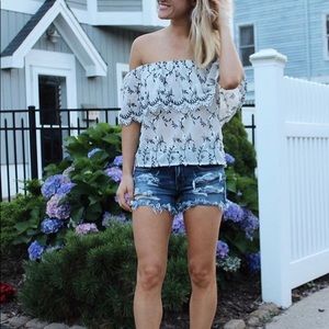 Off the shoulder top